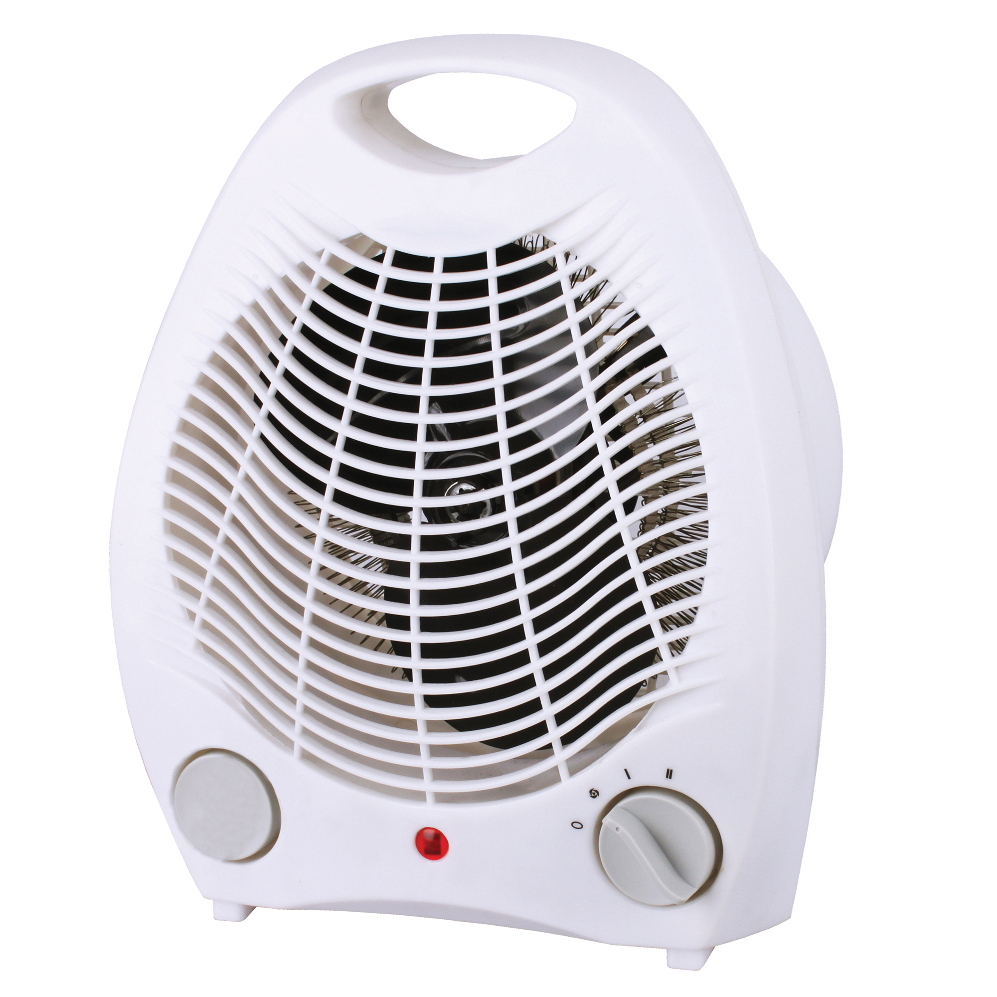 Brentwood Kool Zone Portable Ceramic Space Heater and Fan — 1500W, 750W/1500W Heat Settings, Adjustable Thermostat, Safety Tip-Over Switch, White, Model# H-F302W